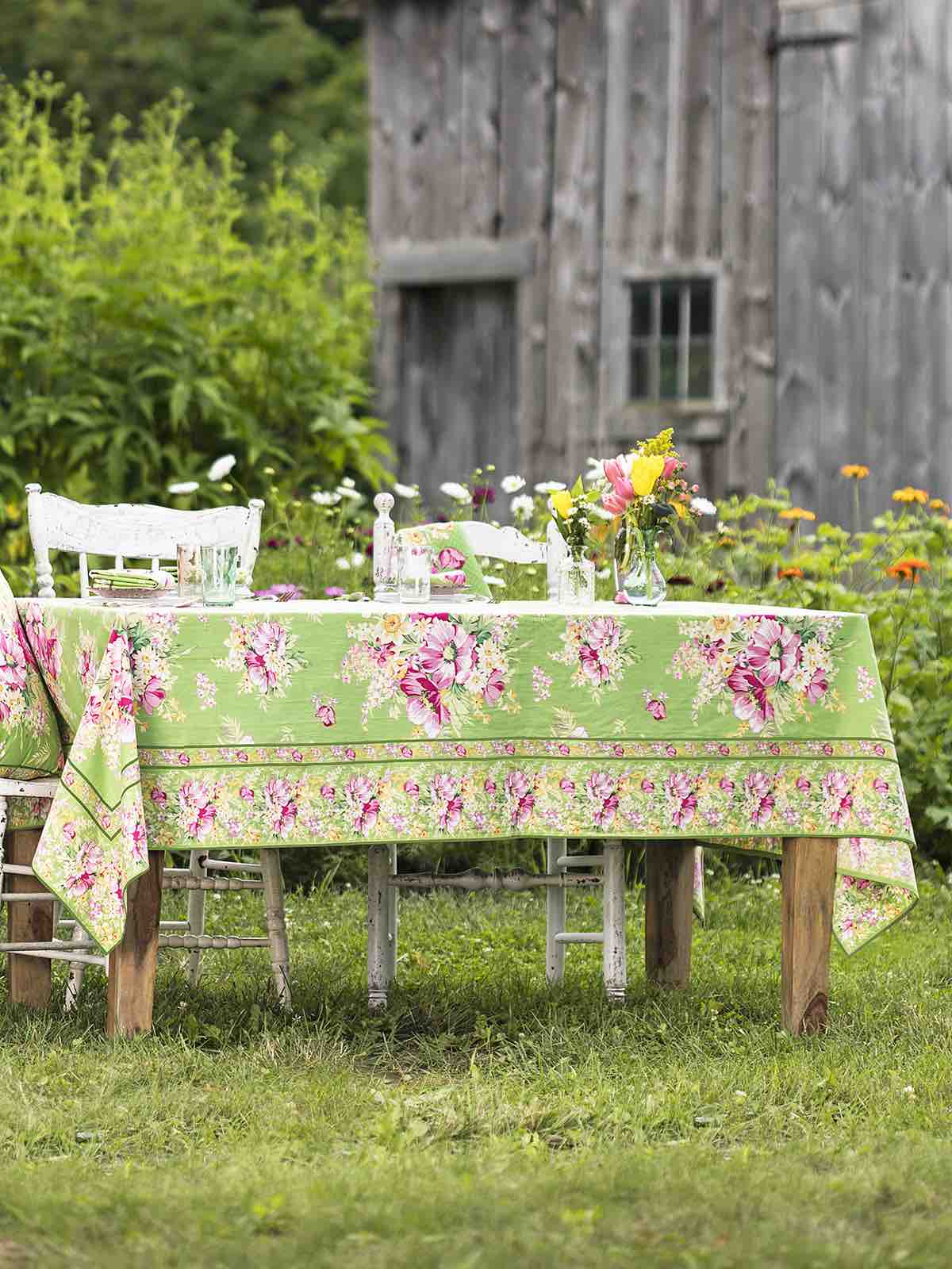 April Cornell 60x90\" Tablecloth | Charming Green