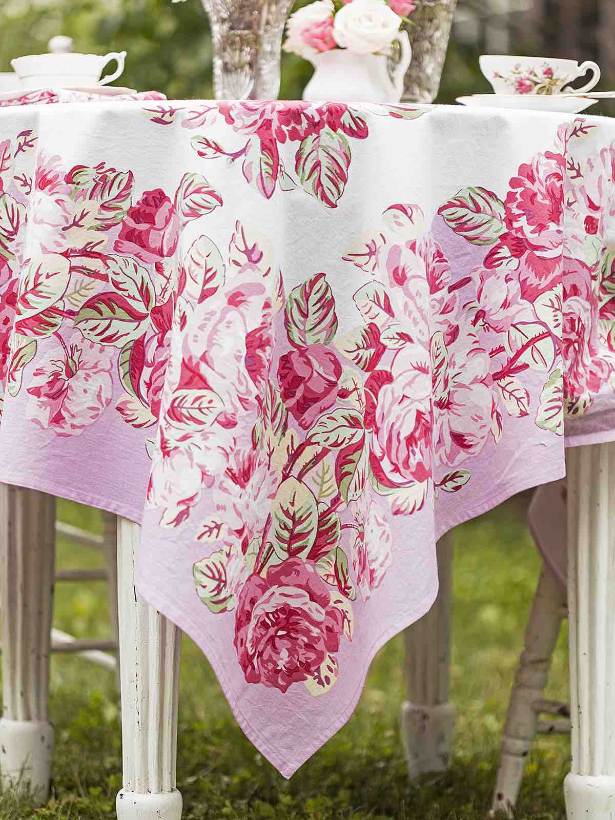 April Cornell 60x90\" Tablecloth | La Vie En Rose Pink