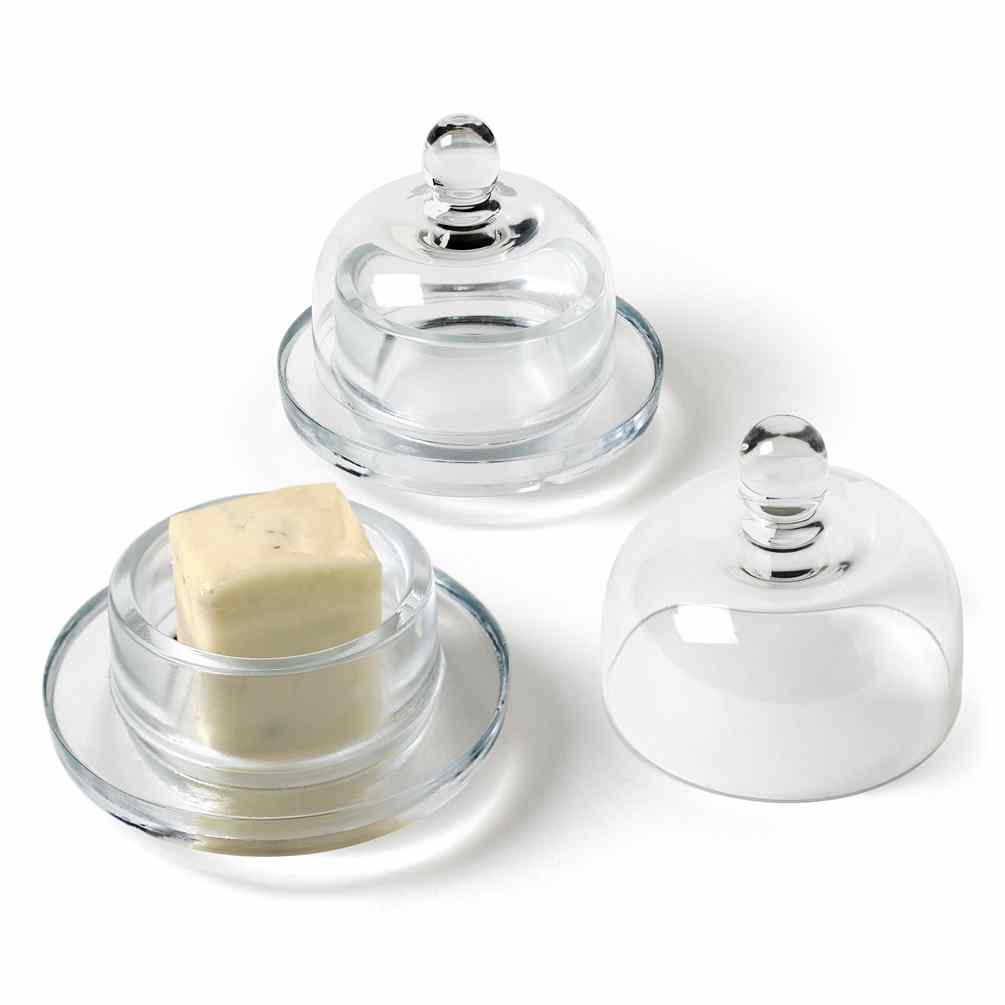 Domed Glass Butter Dish