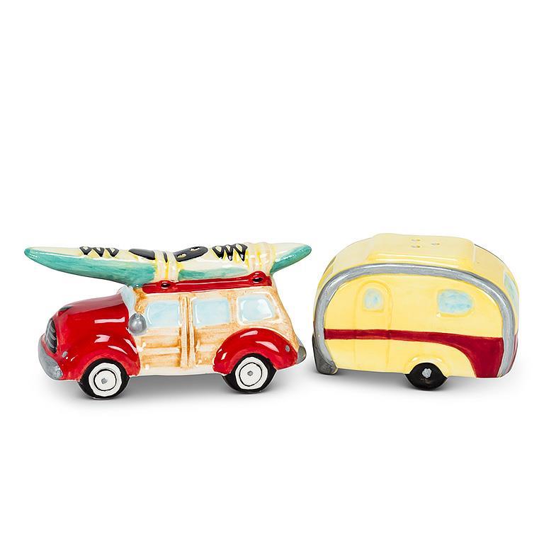 Woody Car & Camper Salt & Pepper Shakers