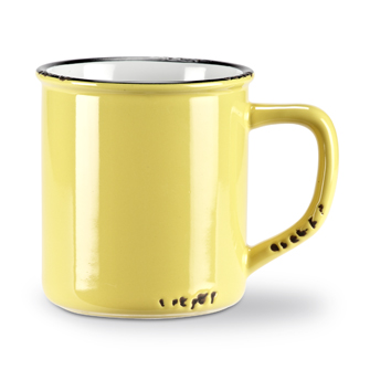 Enamel Look Mug | Yellow 14oz