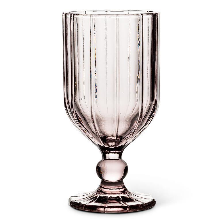 Panel Goblet | Wine Glass | Pink