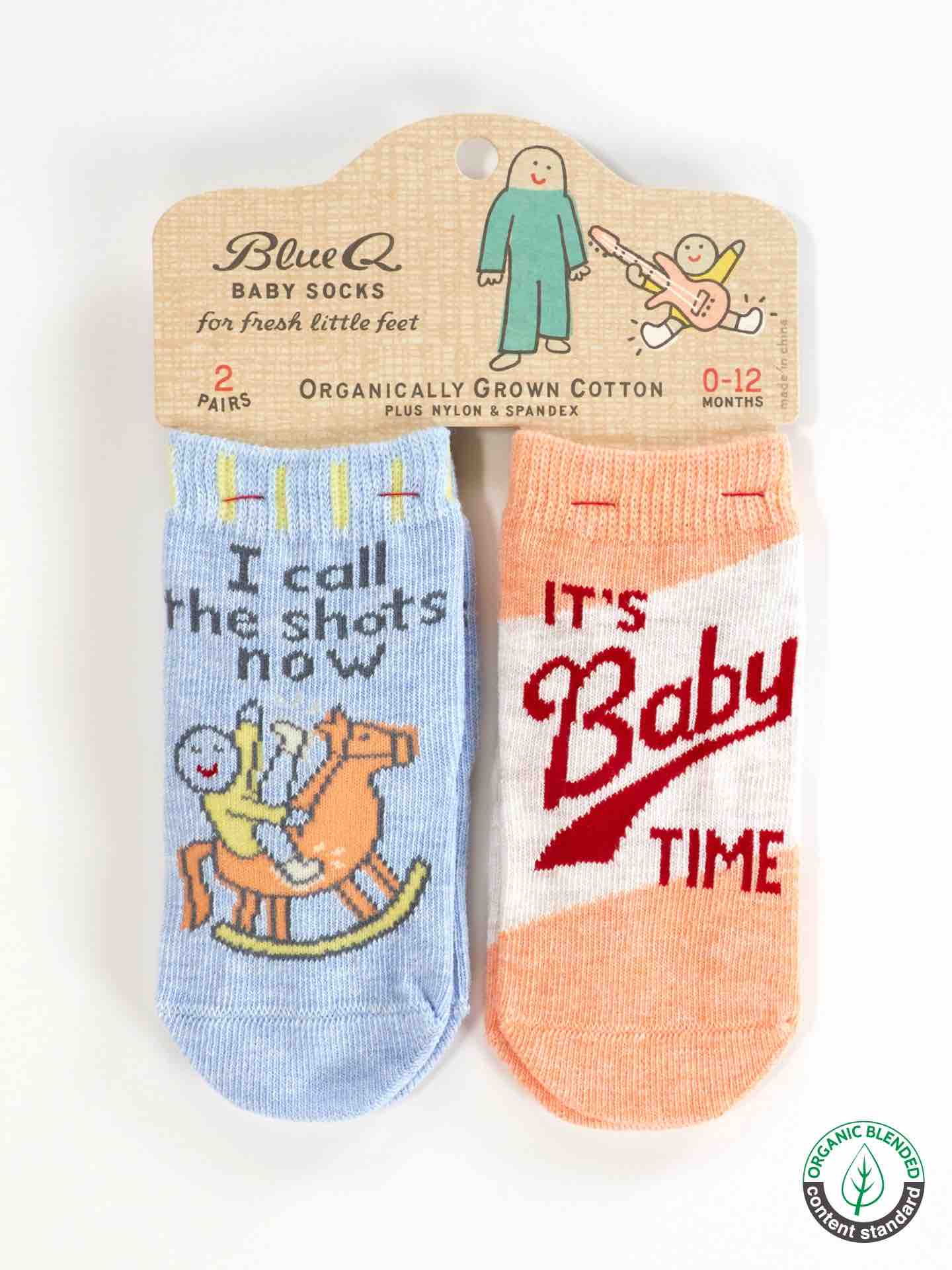 Blue Q Baby Socks | 2 Pair | Call Shots