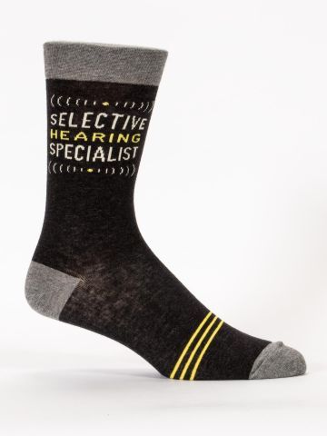 Blue Q Men\'s Socks | Selective Hearing Specialist