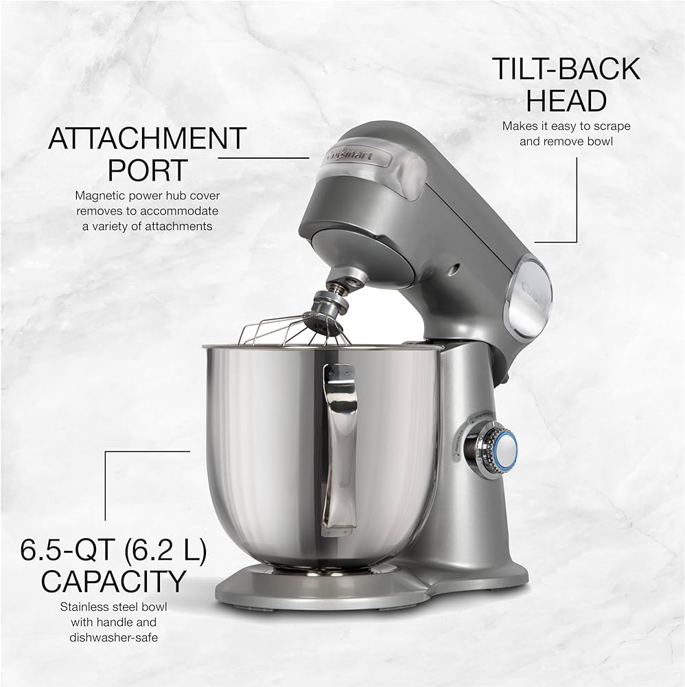 Cuisinart Precision Master 6.5qt Stand Mixer | Brushed Silver
