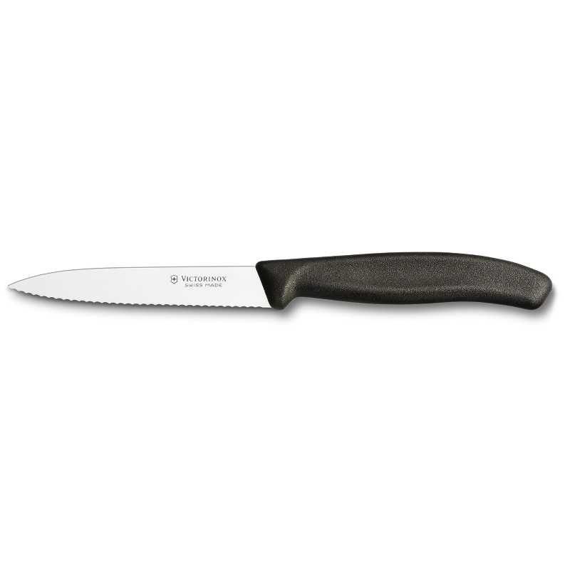 Victorinox 4\" Serrated Paring Knife | Black