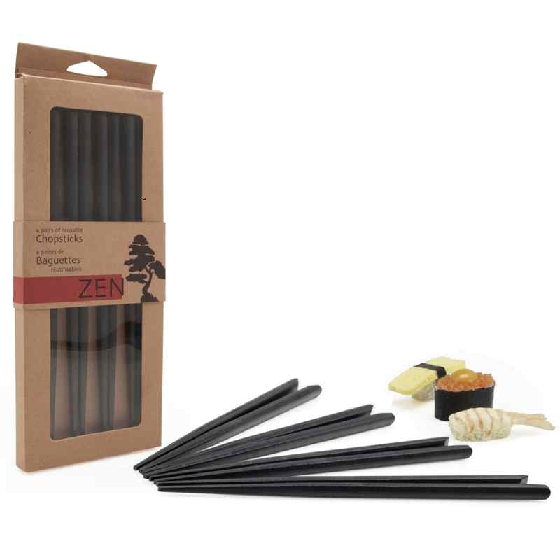 Zen Cuizine Reusable Chopsticks | 4 sets