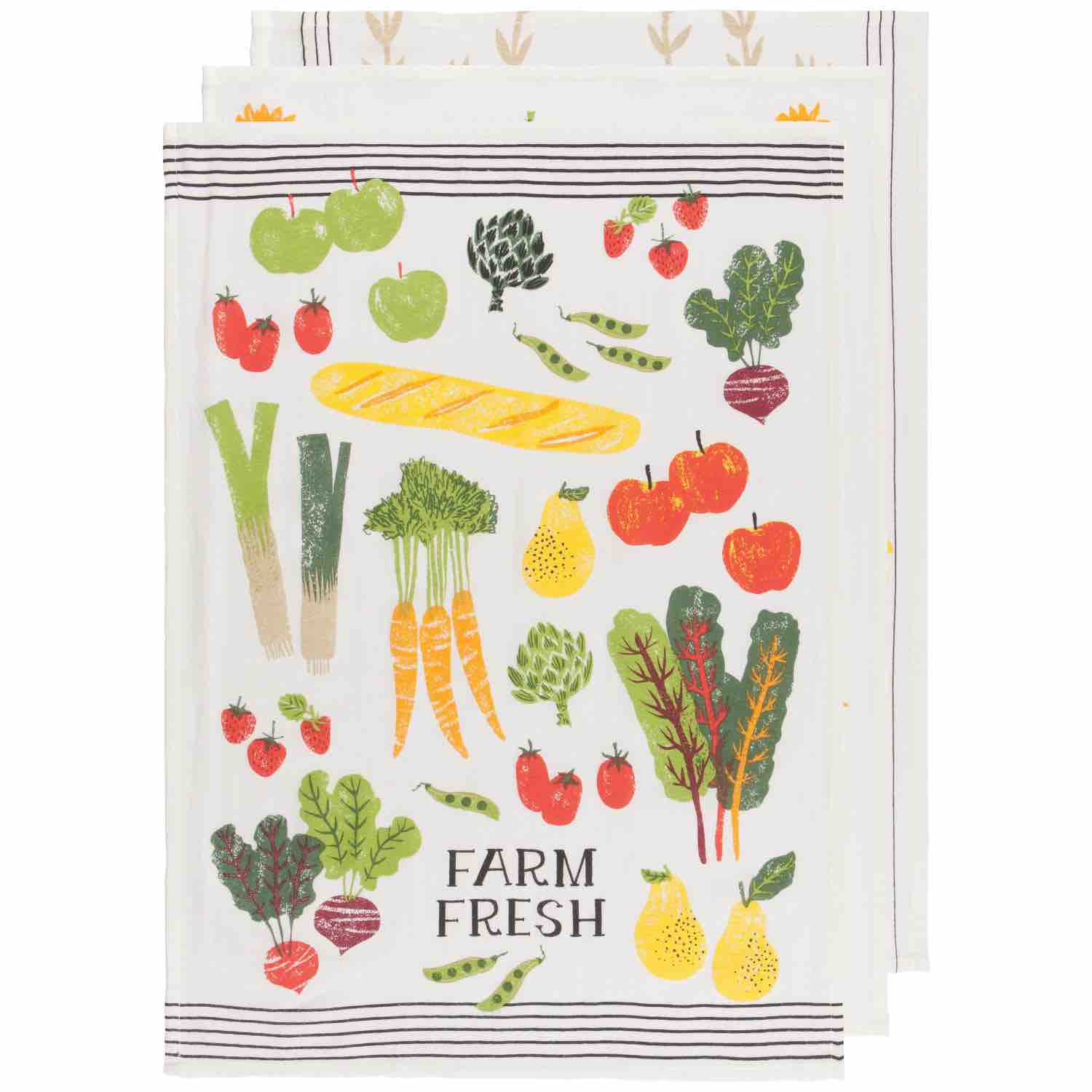 Flour Sack Tea Towels Set of 3 | Farm Fresh