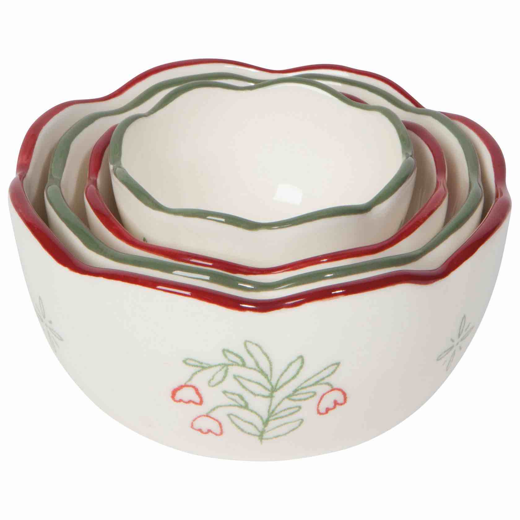 Camellia Stoneware Nesting Bowls | Set of 4