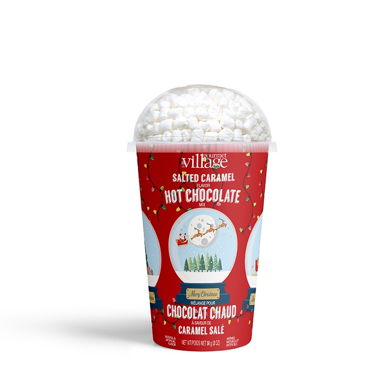 Gourmet du Village Hot Chocolate Cup | Snowglobe Salted Caramel