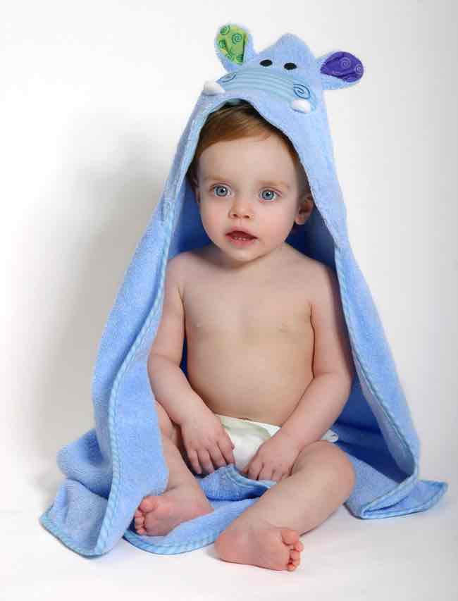 Hooded Baby Bath Towel | Henry the Hippo