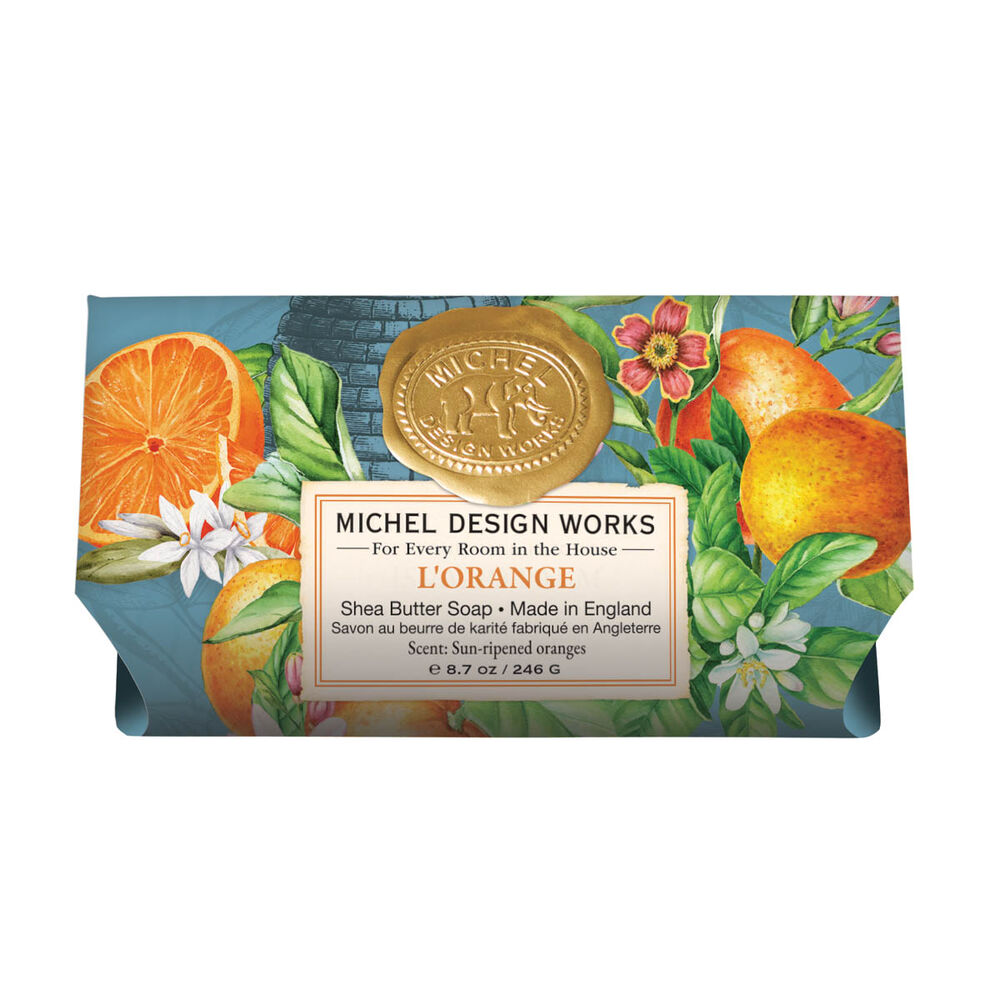 Michel Design Works Large Bath Soap Bar | L'Orange