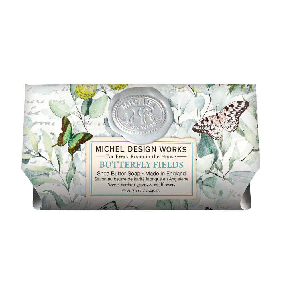 Michel Design Works Large Bath Soap Bar | Butterfly Fields