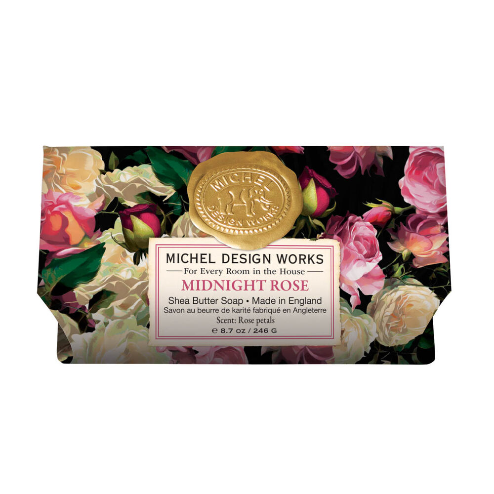 Michel Design Works Large Bath Soap Bar | Midnight Rose