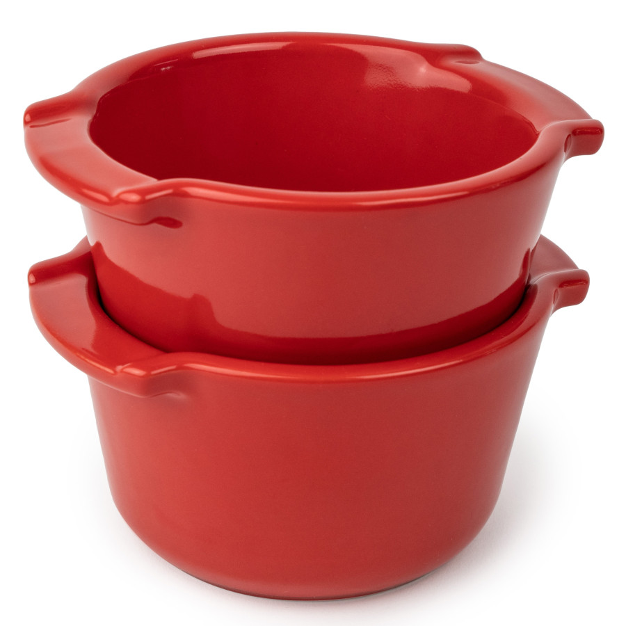 Peugeot Ceramic Ramekins | Set of 2 | Appolia 11cm | Red