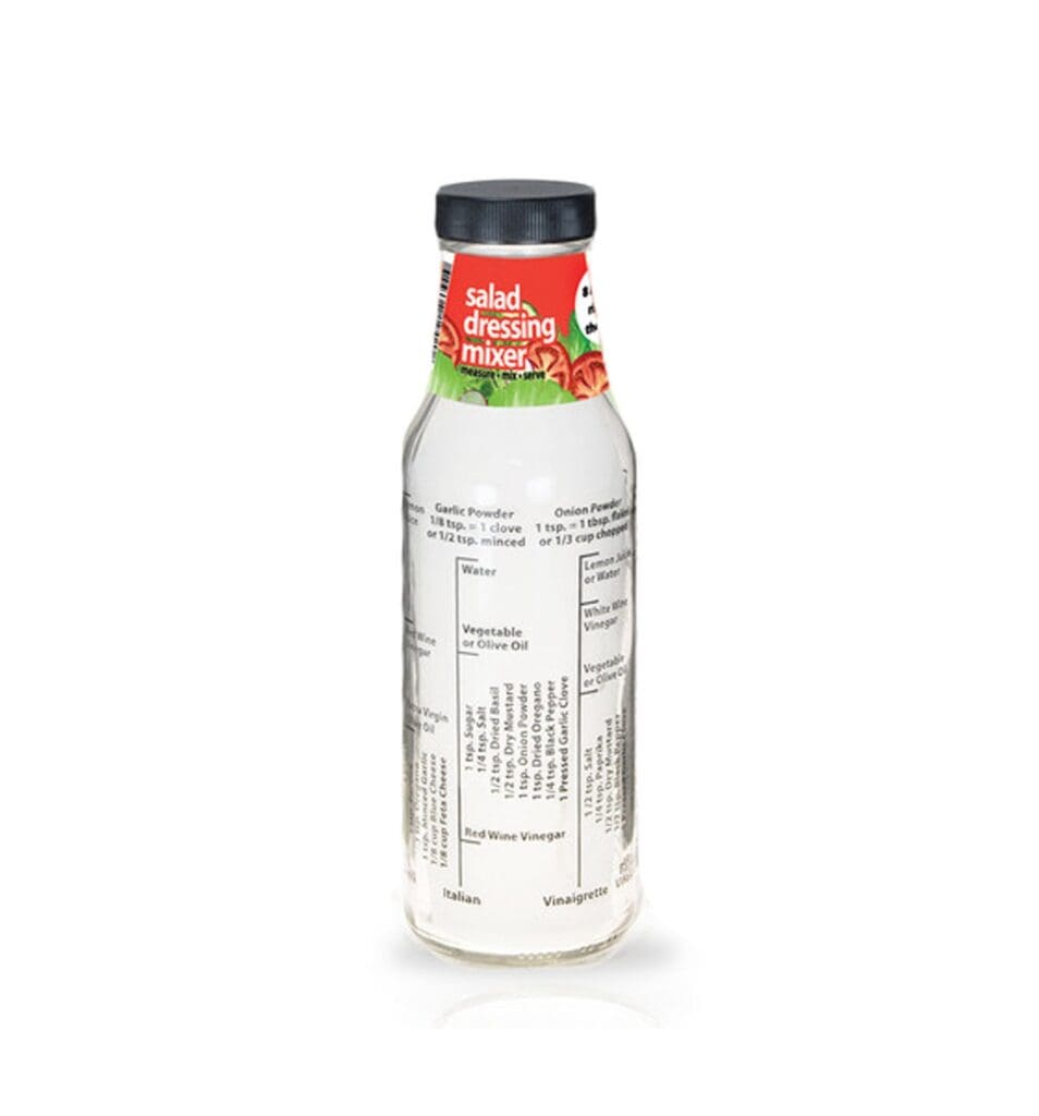 Salad Dressing Bottle with Recipes