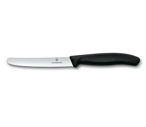 Victorinox 4\" Serrated Utility Knife | Black